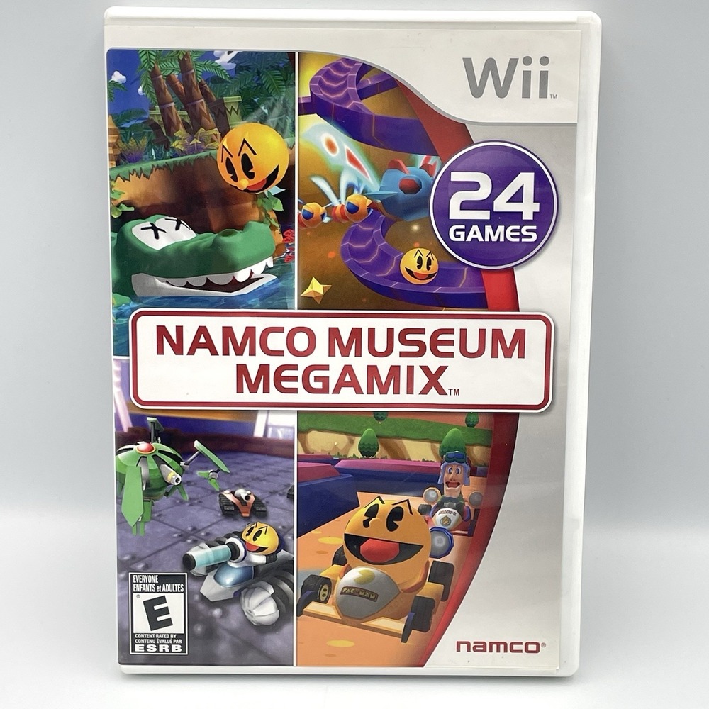 Namco Museum Megamix Nintendo Wii Complete CIB‎ 24 Games NEW